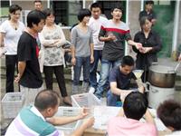 2010年9月中旬部分学员在现场制作一级种培养基