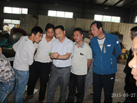 2015年5月27日合肥市庐阳区食用菌协会在合肥立新菌种场培训基地实践食用菌栽培技术——香菇生产制袋