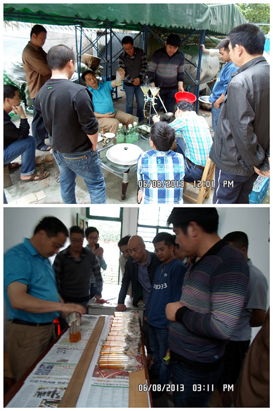 2013年6月上旬合肥立新菌种场培训学校学员在合肥立新菌种场培训学校现场实习食用菌菌种制作技术—— 液体菌种以及 一级母种培养基