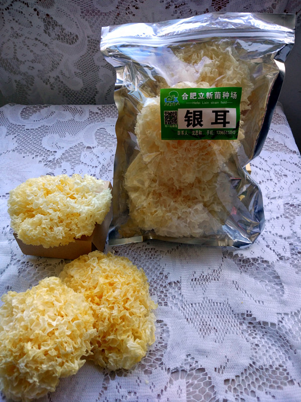 合肥立新食用菌培训基地——银耳干品