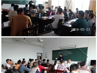 合肥市庐阳区食用菌协会学员在教室学习科普知识