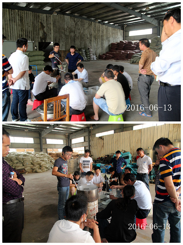 合肥立新食用菌培训基地学员实习液体菌种制作3