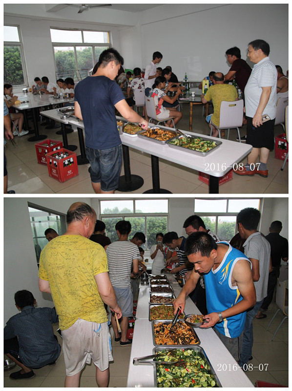 2016年8月7日合肥立新食用菌培训j基地学员聚餐