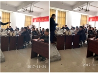 合肥市庐阳区食用菌培训基地学员在教室学习理论知识