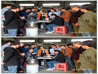 合肥立新食用菌培训基地学员实习液体菌种制作