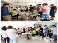 合肥立新食用菌培训基地学员实习液体菌种制作