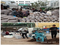 合肥立新食用菌培训基地学员实习平菇、鲍鱼菇、秀珍菇、姬菇、榆黄菇栽培技术等生产制袋